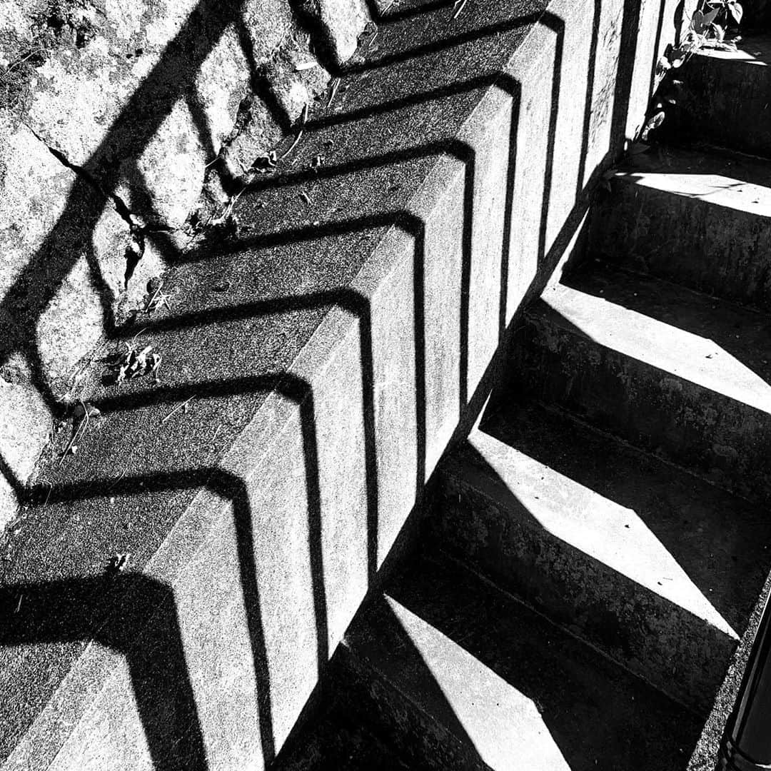 naotakeのインスタグラム：「階段 - Stairs / iPhone XR & Snapseed, 20100909 . . 明太子で白いご飯をかきこむ。痛風のことはしばし忘れる。 . . #spicollective #royalsnappingartists #infamous_family #rsa_main #infinity_photo_cult #2_fineart #jp_gallery_member #jp_gallery_bnw #trb_bnw #wp_bnw  #bnw_life #bnwlife_member #bnw_life_shots #bnw_captures #world_bnw #top_bnw #team_jp_ #team_jp_モノクロ #ig_energy_bw #ig_nihon #streetphotographybnw #igersjp #blackandwhite #bnw #bnwphoto #monochrome #bw #bnwphotography #ShotOniPhone #shotoniphoneXR」