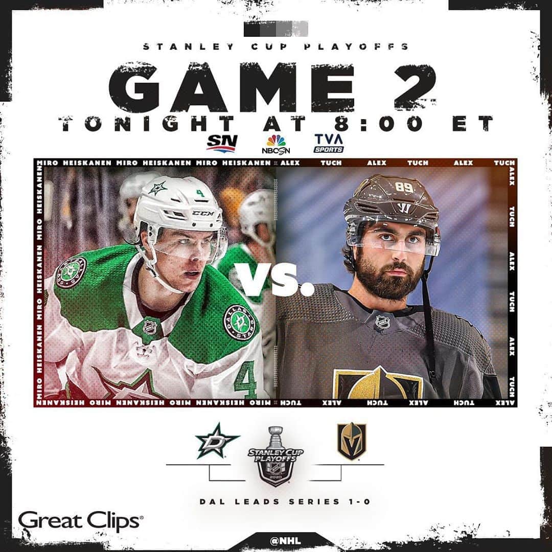 NHLさんのインスタグラム写真 - (NHLInstagram)「@miroheiskanen and the @dallasstars took a tightly contested Game 1, but who do you got tonight? #StanleyCup   📺: 8 ET on @NHLonNBCSports, @Sportsnet and @TVASports」9月9日 5時19分 - nhl