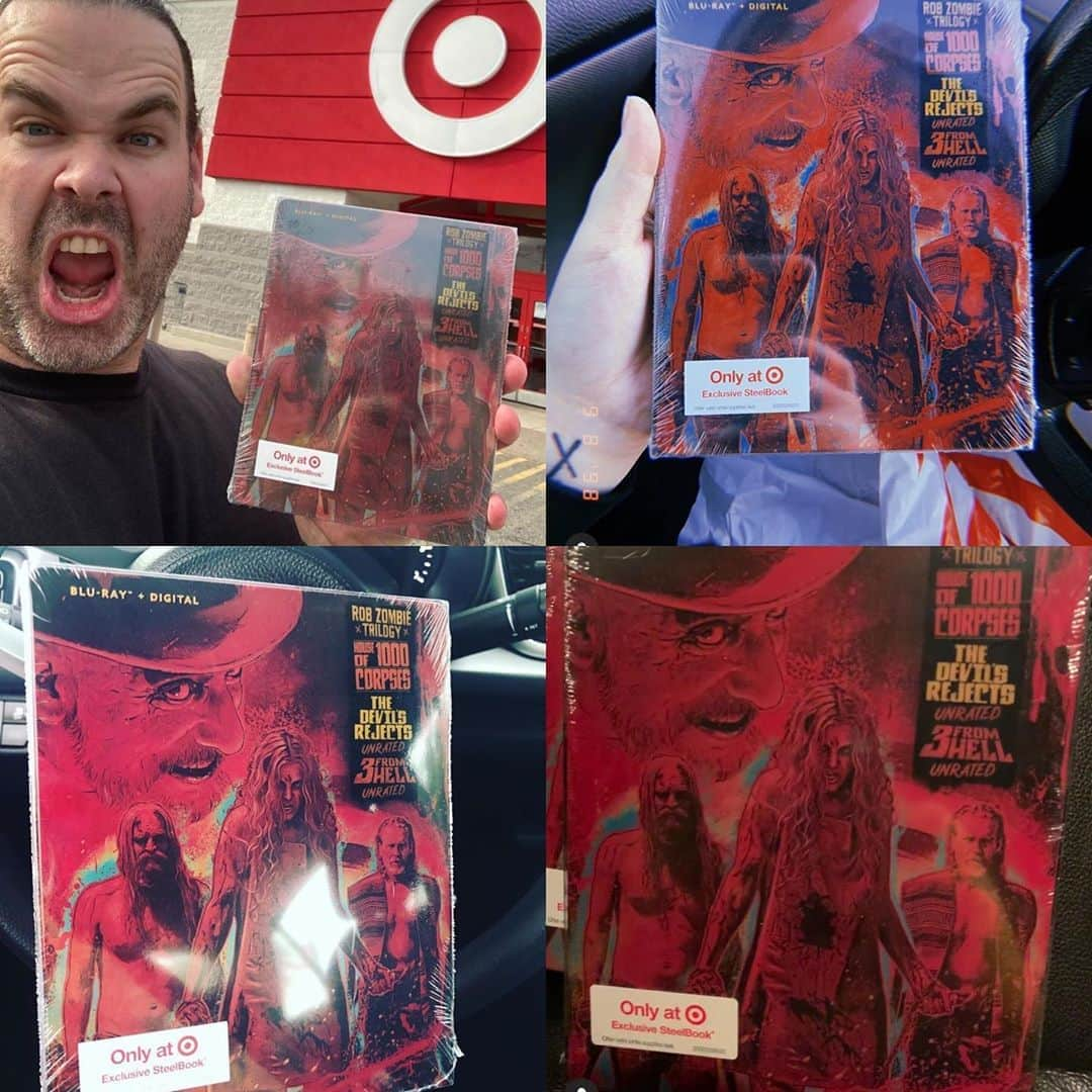 ロブ・ゾンビさんのインスタグラム写真 - (ロブ・ゾンビInstagram)「Damn! Folks are already rushing out to @target to get this sucker! It will sell out for sure. Post a pic of yourself with your new Steelbook! #3fromhell #thedevilsrejects #houseof1000corpses #robzombie」9月8日 22時45分 - robzombieofficial