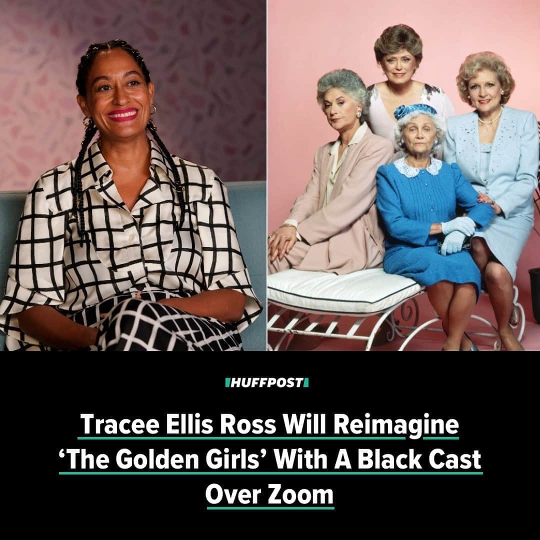 Huffington Postさんのインスタグラム写真 - (Huffington PostInstagram)「A reimagined take on “The Golden Girls” is hitting the (virtual) airwaves this week.⁠ ⁠ Tracee Ellis Ross announced plans over the weekend to star in an all-Black version of the beloved sitcom over Zoom. The “Black-ish” star confirmed the news on Instagram with a quirky photo that suggested she’ll be playing Rose, the character made famous by Betty White.⁠ ⁠ Actors Regina King, Sanaa Lathan and Alfre Woodard appear to be taking on Dorothy, Blanche and Sophia, respectively.⁠ ⁠ The episode will stream live on Tuesday and will be hosted by Lena Waithe. It’s being produced in support of Color of Change, billed as the nation’s largest online racial justice organization. ⁠ ⁠ “Join us for an evening that takes a look back to the sitcoms of yesteryear before you could pause your screens or binge watch,” the event’s website reads. “We bring to you our rendition of ‘Golden Girls,’ reimagined with an all-Black cast of your favorite actresses.” ⁠ ⁠ Read more at our link in bio. // 📝 @curtismwong // 📷 Getty Images」9月8日 22時55分 - huffpost