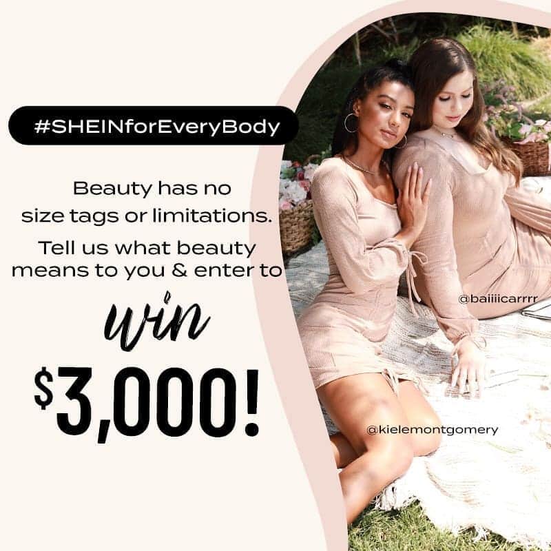 SHEINさんのインスタグラム写真 - (SHEINInstagram)「🌟 SHEIN is for Every Body! 🌟  Beauty & fashion are both universal, unique & inspiring! At SHEIN, we advocate and are devoted to making fashion more inclusive for all our stunning SHEIN babes! 💓  To celebrate that beauty has no size or limitations, we are giving away $3,000 in SHEIN gift codes for you to share with us all your FAB styles!   ✨ How To Enter: ✨ 1. Follow @sheinofficial & like this post 2. Repost this on your feed with #SHEINforEveryBody  -OR- Repost & tag us in your stories!  🎁 Prize： First prize: $100 for 20 winners selected from stories Second prize: $50 for 20 winners selected from #SHEINforEveryBody  Winners Announced 9/18 in stories!」9月8日 23時06分 - sheinofficial
