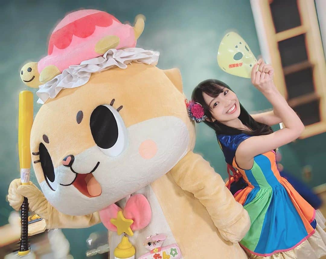 月野もあのインスタグラム：「ちぃたん☆とロケでした！ ずっとだいすき！！！！  #ちぃたん #声優 #カワウソ #love」