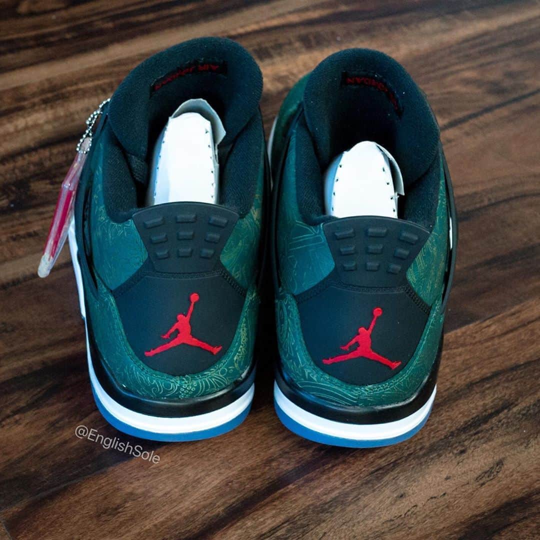 Nice Kicksさんのインスタグラム写真 - (Nice KicksInstagram)「Only 68 pairs of this #AirJordan4 “Green Laser” colorway were made. The details are crazy! 📸: @englishsole」9月8日 23時13分 - nicekicks