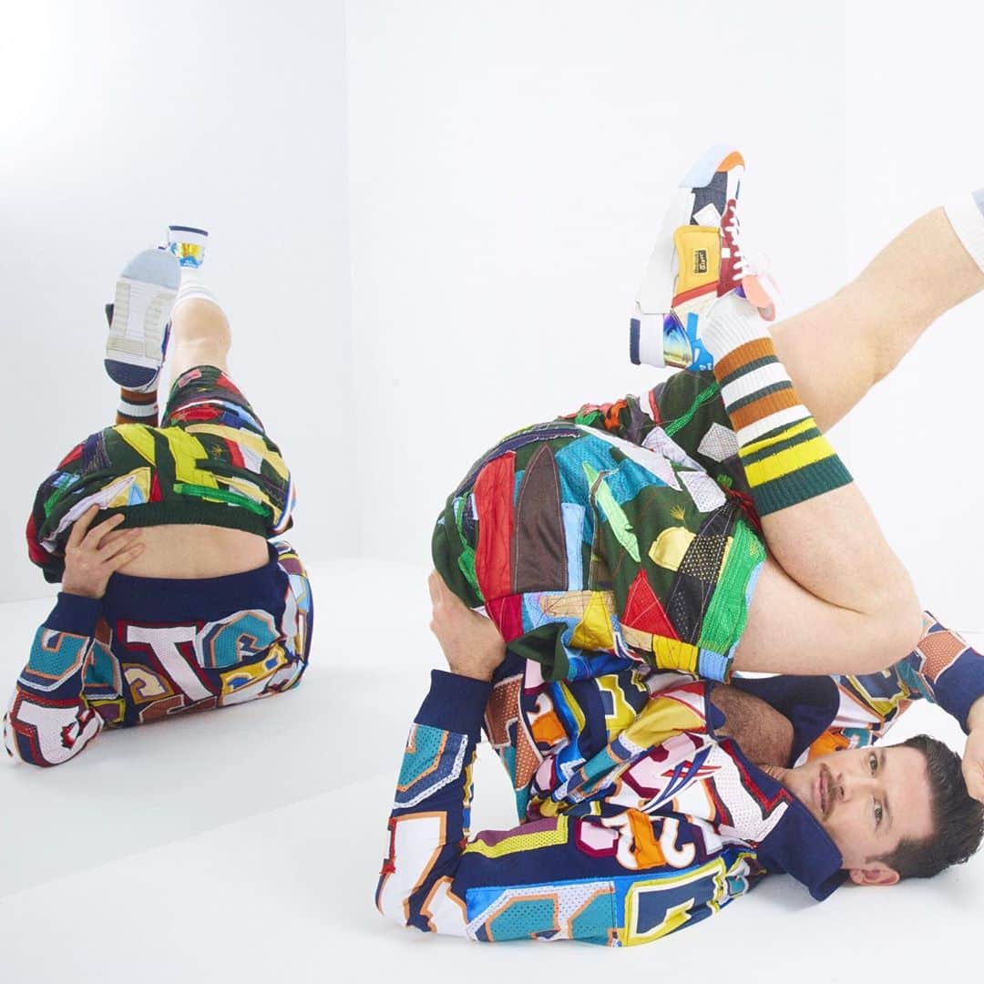 のインスタグラム：「Onitsuka Tiger AW20 collection directed by @andrea_pompilio, features items made in collaboration with NYC-based artist @briankennny .  Pop culture is expressed through exciting patchwork and color-blocked pieces, to give a playful touch to the urban sporty style. #OnitsukaTiger #AW20」