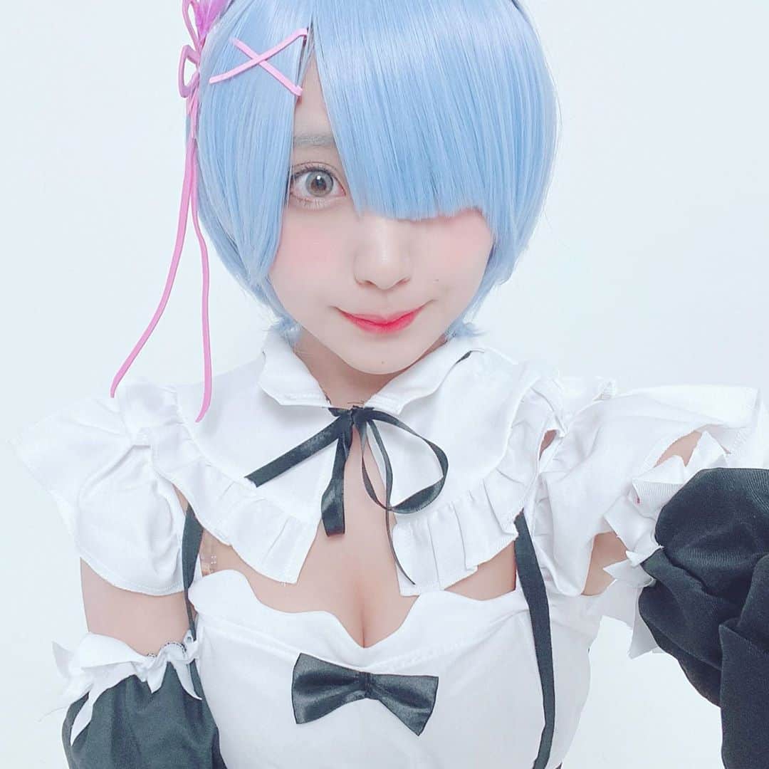月野もあのインスタグラム：「💎💎💎  #reゼロから始める異世界生活  #レム #レムりん #cosplay #コスプレ」