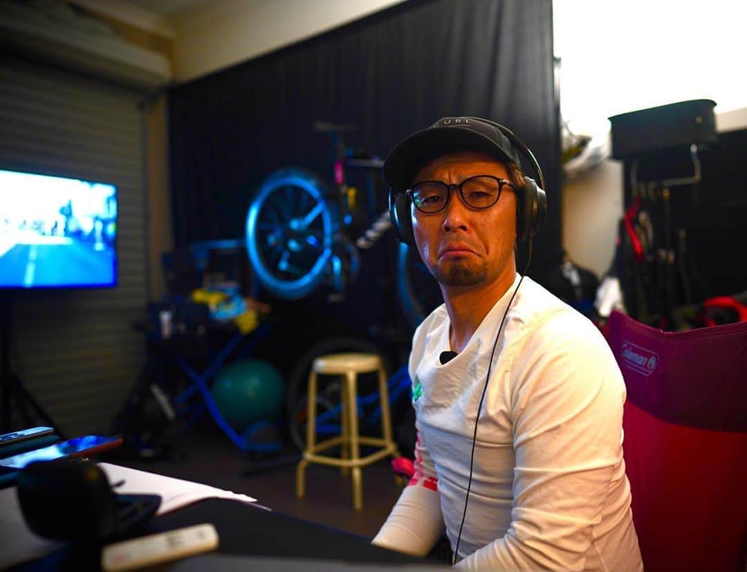 土井雪広のインスタグラム：「ティレーノアドリアティコ第二ステージご視聴ありがとうございました😭😭😭😭😭 すぐさまツールドフランスにジョイン！w  #gcnracepass」
