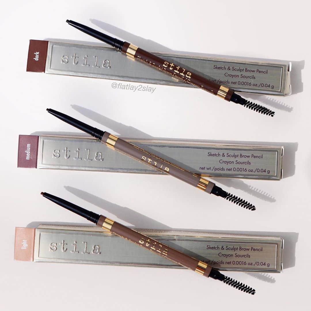 Stila Cosmeticsさんのインスタグラム写真 - (Stila CosmeticsInstagram)「Brows to die for. 🤩🤩🤩 Sketch & Sculpt Brow Pencil is the quickest way to perfect brows.  Super fine pencil on one end, built-in spoolie on the other.  Tap to shop stilacosmetics.com 📸: @flatlay2slay  . . #bohemianrenaissance #stilarenaissance #fall2020 #brows」9月8日 23時58分 - stilacosmetics