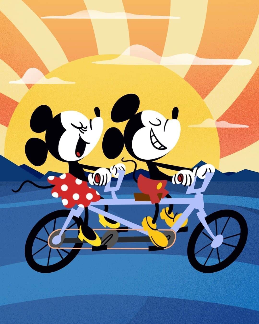 ミッキーマウスさんのインスタグラム写真 - (ミッキーマウスInstagram)「Together, every day is a sunny day. ❤️ Tag someone you wheel-y love!」9月9日 0時00分 - mickeymouse