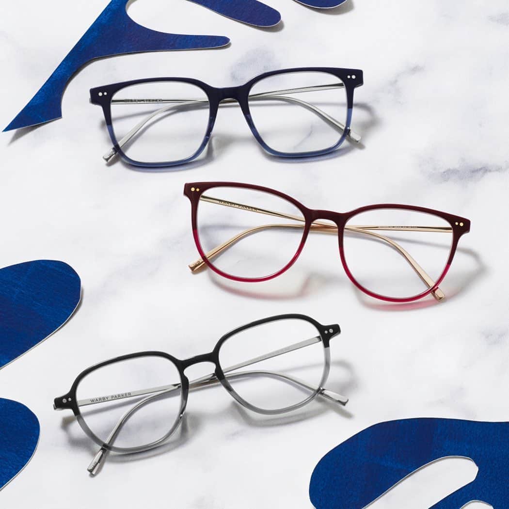 Warby Parkerのインスタグラム：「Introducing Studio Edition: A well-crafted set of eyeglasses and sunglasses ⤴️Take a look at our freshest hues—from opaque-to-crystal fades to playful, spotted tortoises—with the link in our bio!  P.S. We shared our latest collection with five unimaginably talented makers to interpret these mixed-material, details-driven beauties in the medium of their choice. Find out who we worked with later this week!」