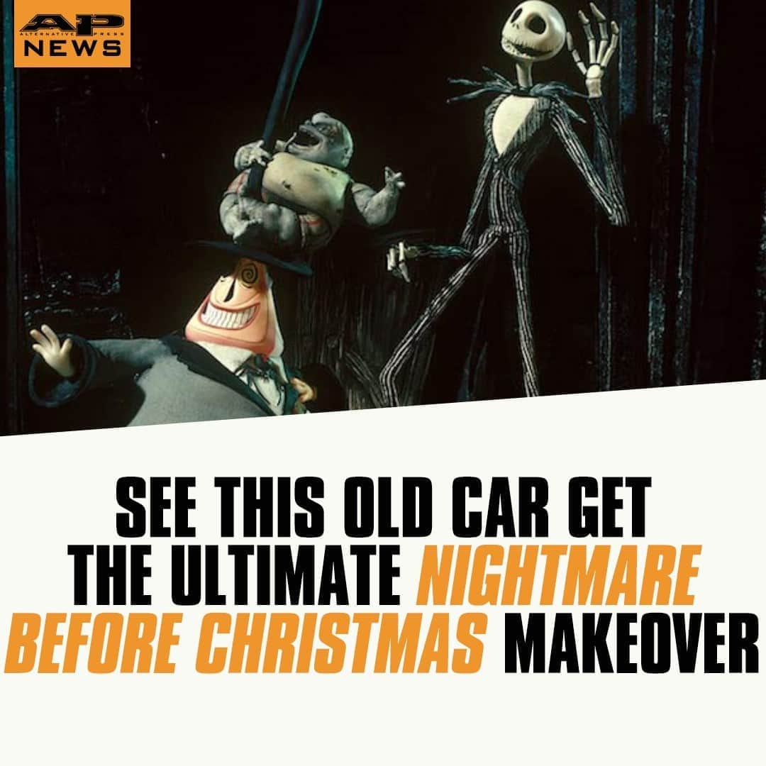 Alternative Pressさんのインスタグラム写真 - (Alternative PressInstagram)「WATCH: It’s always Halloweentown in this car that just got the ultimate ‘Nightmare Before Christmas’ makeover on @tiktok⁠ LINK IN BIO⁠ .⁠ .⁠ .⁠ #thenightmarebeforechristmas #nightmarebeforechristmas #timburton #timburtonthenightmarebeforechristmas #timburtonnightmarebeforechristmas #thenightmarebeforechristmastiktok #nightmarebeforechristmastiktok #timburtontiktok #tiktok #altpress #alternativepress」9月9日 0時45分 - altpress