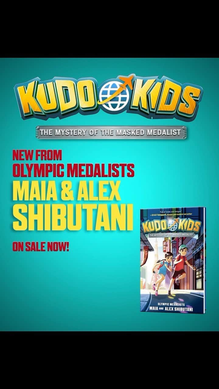 マイア・シブタニのインスタグラム：「Our first book, Kudo Kids: The Mystery of the Masked Medalist is out TODAY!!! 🤩🥳 #KudoKids」