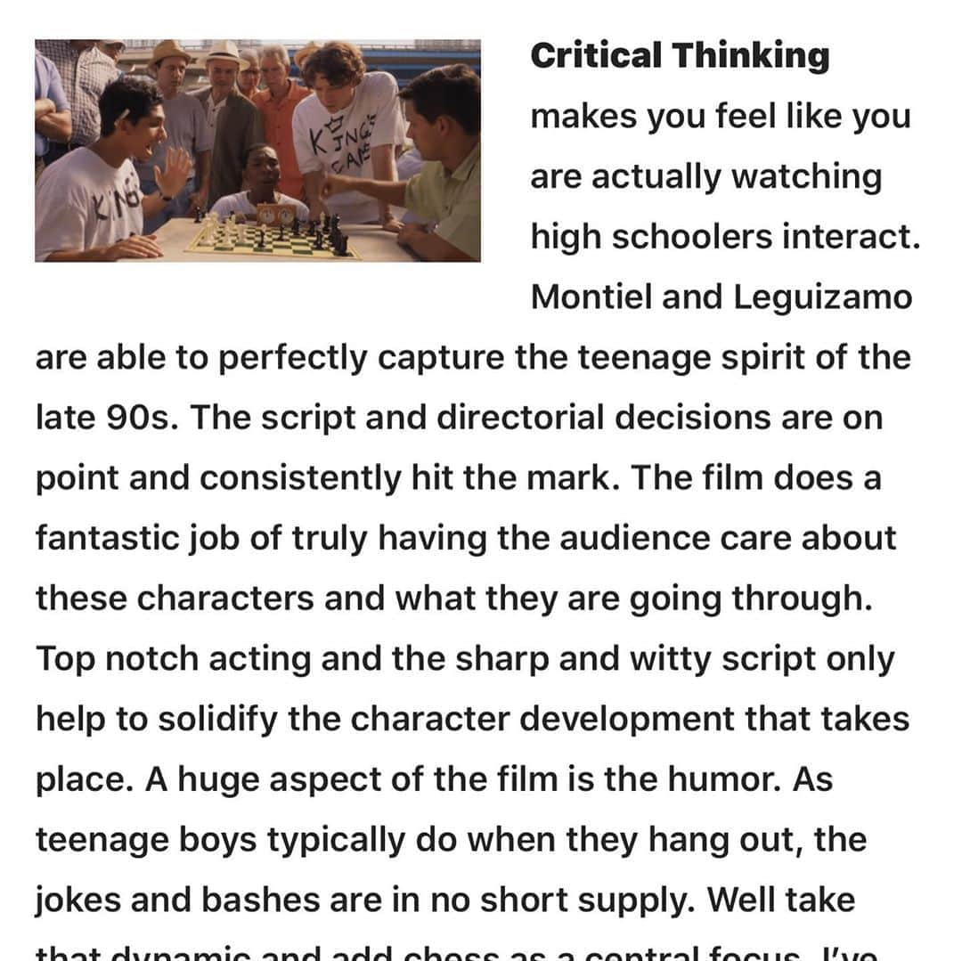 ジョン・レグイザモさんのインスタグラム写真 - (ジョン・レグイザモInstagram)「Another rave review!  What?! Yeah! #criticalthinking the little movie that could!」9月9日 1時33分 - johnleguizamo