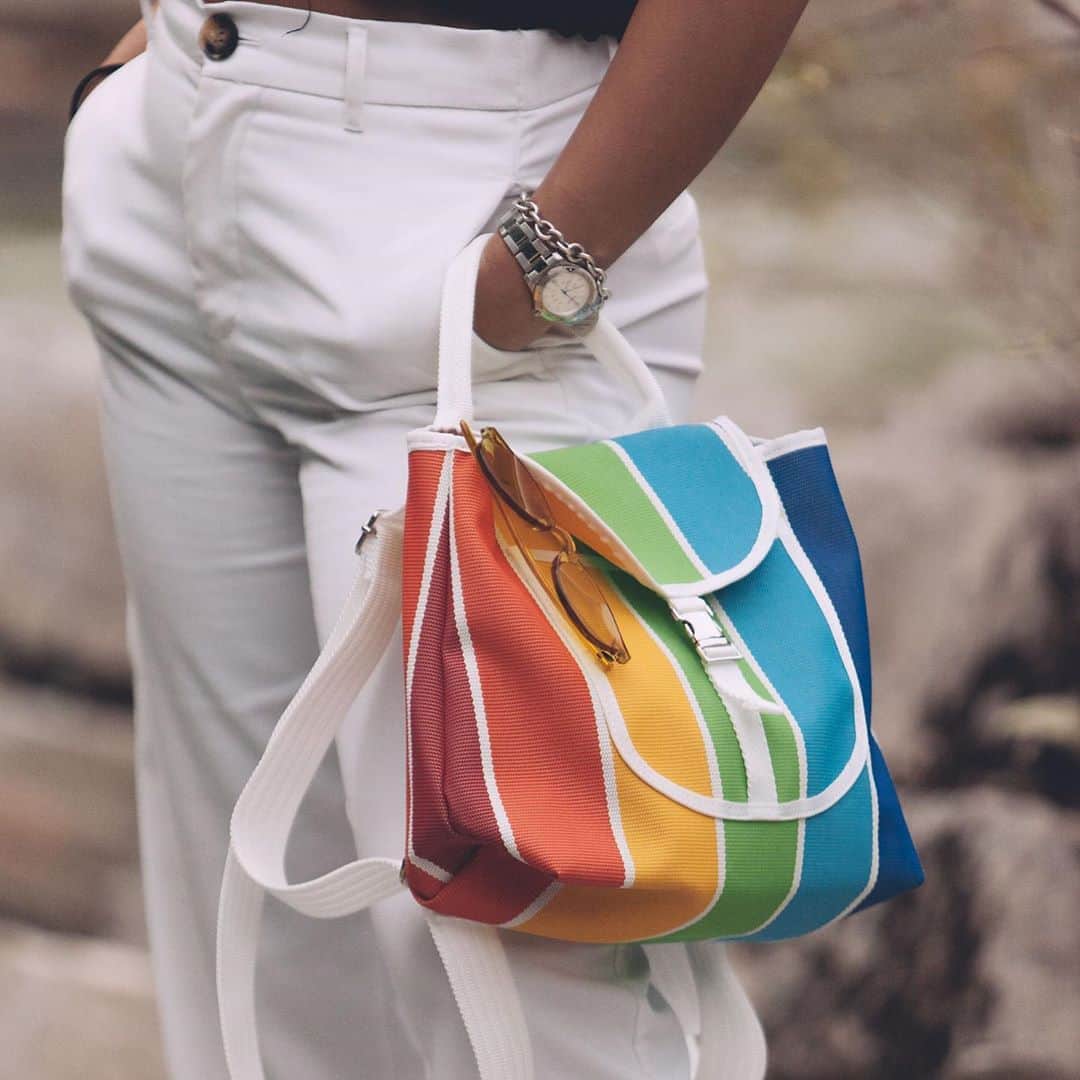 のインスタグラム：「Color backpack Brandina.  Ph @raoul_grandolfo   #brandinatheoriginal #brandina #euphoria」