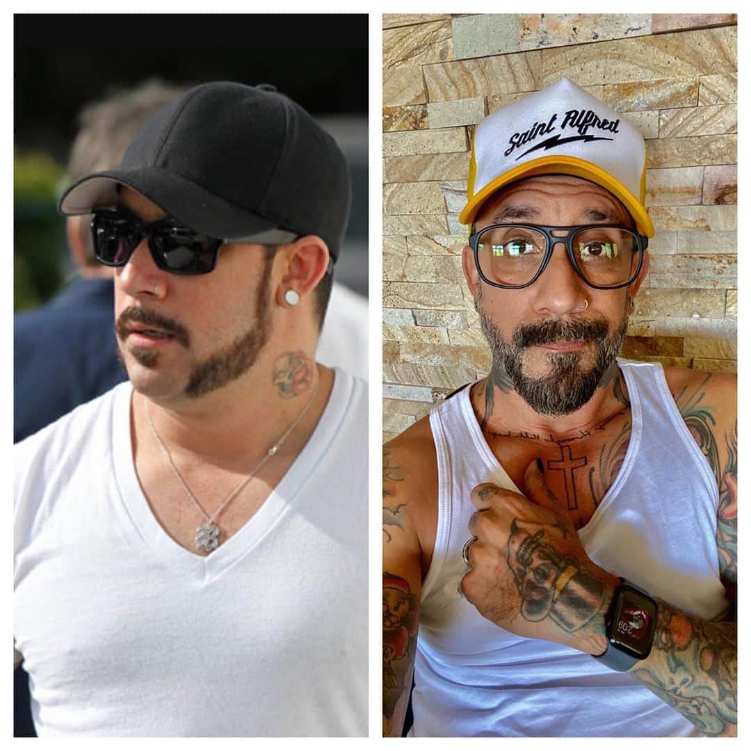 A.J.のインスタグラム：「The transformation is unrecognizable and I couldn’t be happier. Still got a ways to go but now that I’m dancing like I never have before it’s coming. #dwts #healthysoberlife #transformationtuesday」