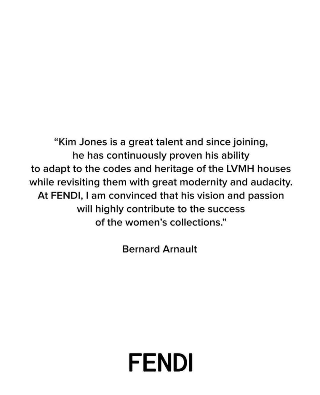 キム・ジョーンズのインスタグラム：「Merci Mr Arnault  @lvmh」