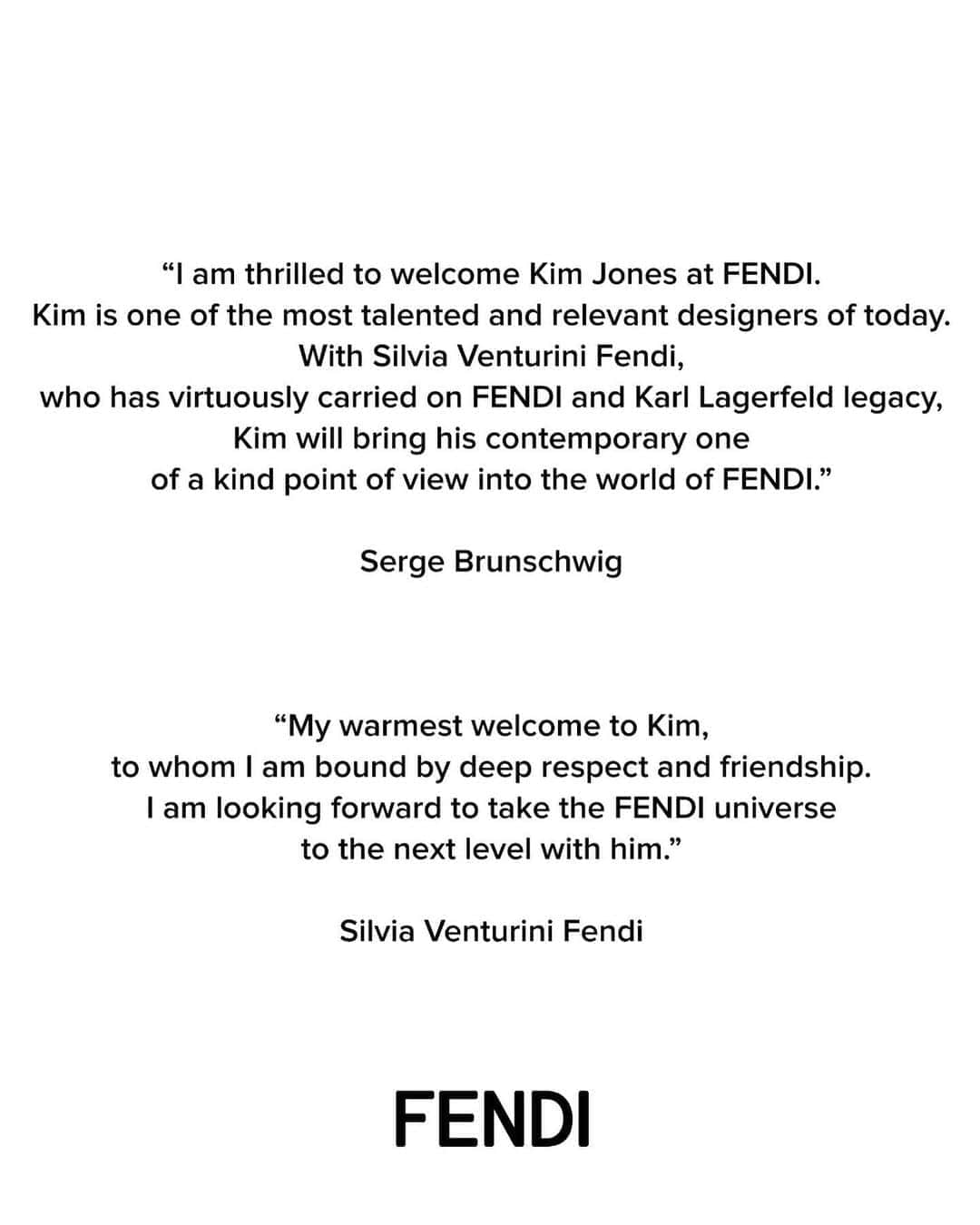 Fendiさんのインスタグラム写真 - (FendiInstagram)「FENDI is delighted to welcome Kim Jones as Artistic Director of women’s collections.  Silvia Venturini Fendi will continue as Artistic Director of accessories and menswear collections.  #KimJones ©️ @Brett_Lloyd」9月9日 15時24分 - fendi