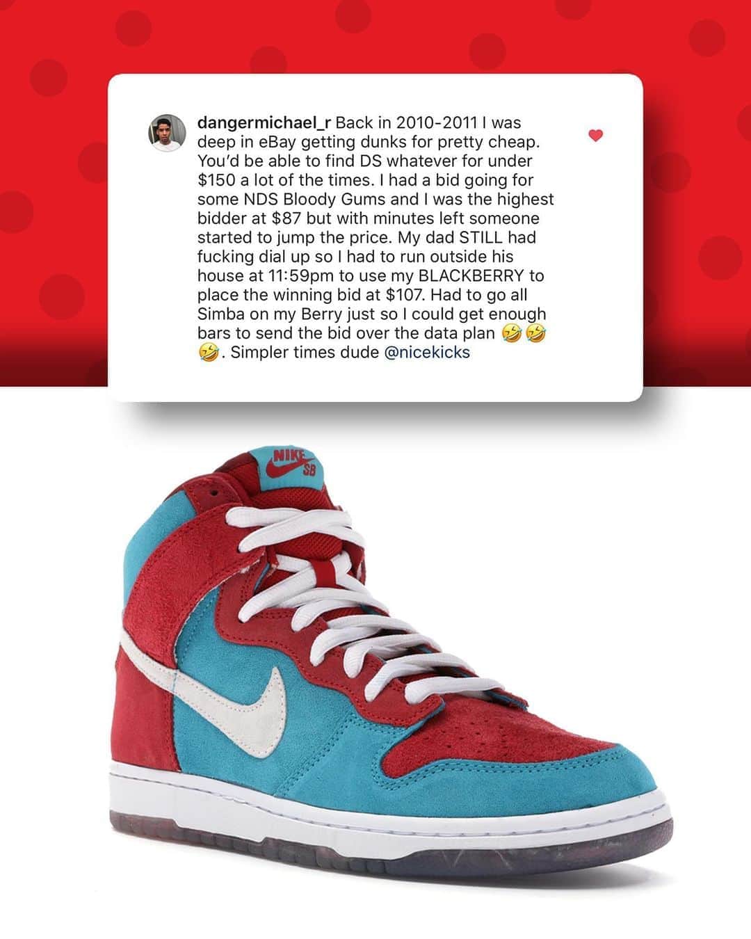Nice Kicksさんのインスタグラム写真 - (Nice KicksInstagram)「Last week, we asked for your most memorable sneaker moments. These are a collection of our favorite responses. ✊👟」9月9日 6時34分 - nicekicks