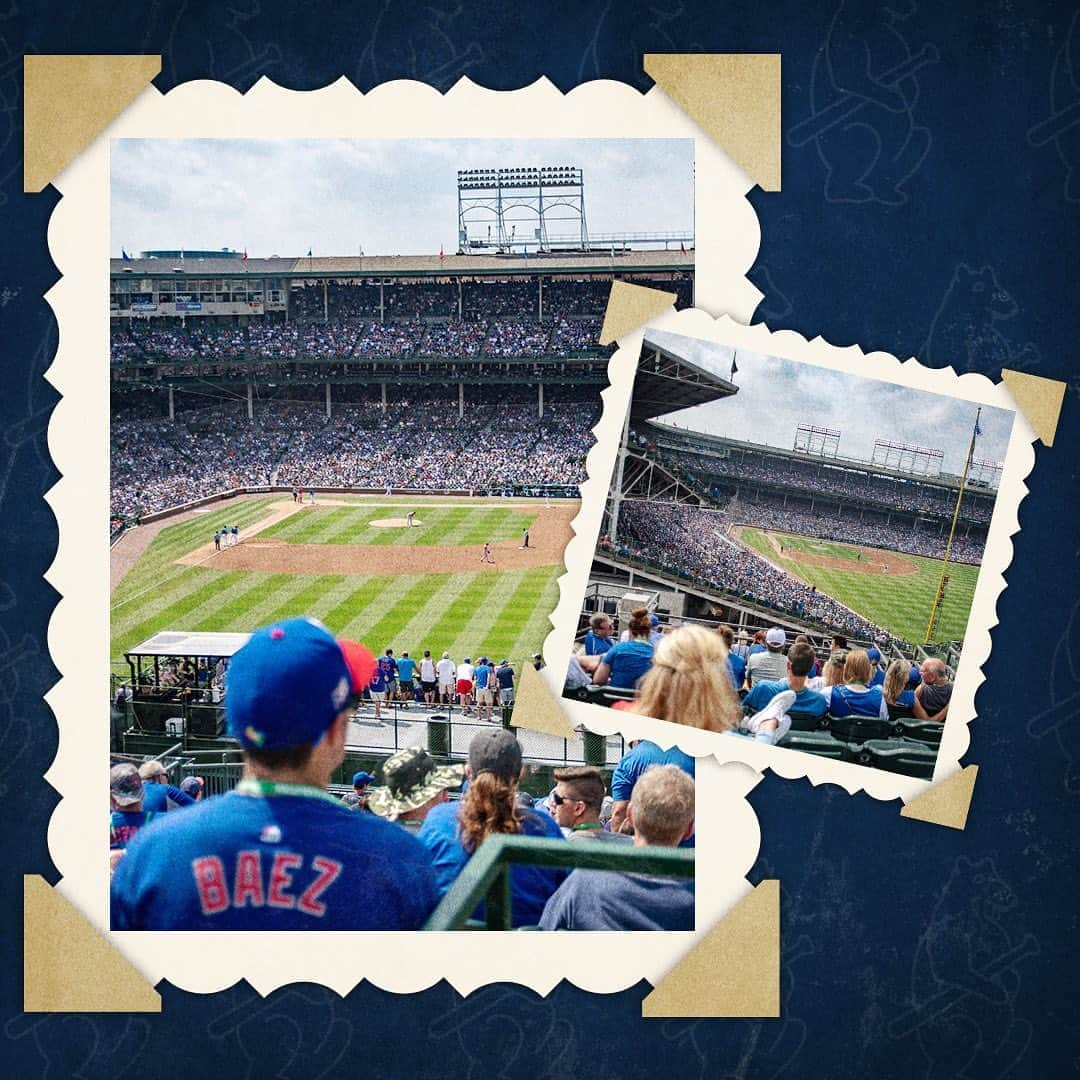 シカゴ・カブスさんのインスタグラム写真 - (シカゴ・カブスInstagram)「#CubsCollection: Rooftops. Waveland and Sheffield Avenues are home to some of the most unique seats in baseball. First time visitors to Wrigley Field often point at the stadium seats affixed to the rooftops across from the ballpark with amusement and awe. These buildings predate the ballpark for the most part, serving simply as apartment buildings for most of their existence. Tenants would often head to their rooftops to watch Cubs games. Eventually the rooftop seating became an extension of the historic ballpark, with each building selling tickets to enjoy Cubs baseball from its unique vantage point. Some fans have even grown an affinity to buildings on Waveland and Sheffield the way some pick left or right field in the bleachers. The rooftops are an authentic Wrigleyville experience that cannot be replicated anywhere else. Even opposing players have tried to get in on the fun. In 1993, Reds pitcher Tom Browning was not scheduled to start. During the game he was caught by a television camera on one of the rooftops enjoying the game. The rooftops are currently one of very few ways baseball fans have been able to safely catch a game in-person during this unprecedented 60-game season. Have you ever watched a Cubs game from one of the rooftops around Wrigley Field?」9月9日 7時17分 - cubs