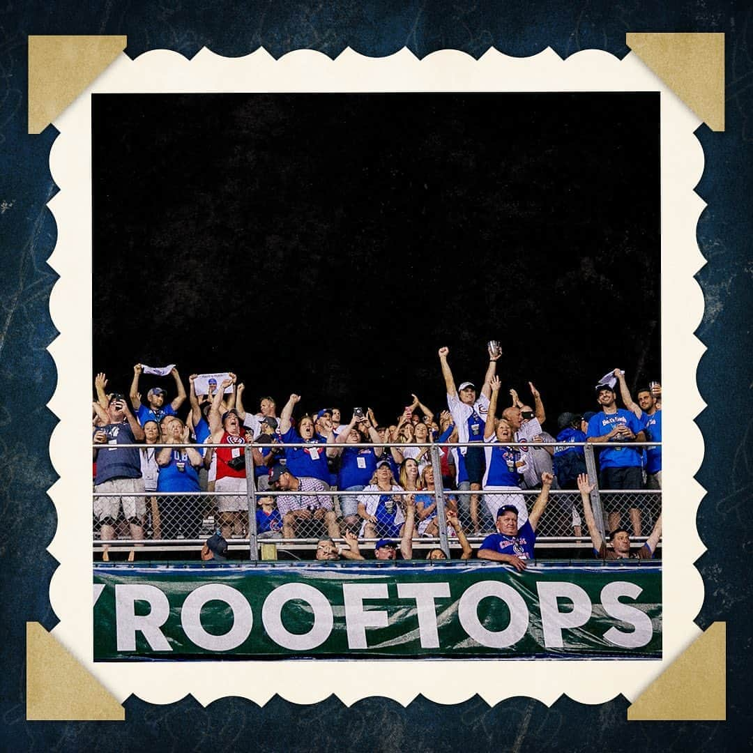 シカゴ・カブスさんのインスタグラム写真 - (シカゴ・カブスInstagram)「#CubsCollection: Rooftops. Waveland and Sheffield Avenues are home to some of the most unique seats in baseball. First time visitors to Wrigley Field often point at the stadium seats affixed to the rooftops across from the ballpark with amusement and awe. These buildings predate the ballpark for the most part, serving simply as apartment buildings for most of their existence. Tenants would often head to their rooftops to watch Cubs games. Eventually the rooftop seating became an extension of the historic ballpark, with each building selling tickets to enjoy Cubs baseball from its unique vantage point. Some fans have even grown an affinity to buildings on Waveland and Sheffield the way some pick left or right field in the bleachers. The rooftops are an authentic Wrigleyville experience that cannot be replicated anywhere else. Even opposing players have tried to get in on the fun. In 1993, Reds pitcher Tom Browning was not scheduled to start. During the game he was caught by a television camera on one of the rooftops enjoying the game. The rooftops are currently one of very few ways baseball fans have been able to safely catch a game in-person during this unprecedented 60-game season. Have you ever watched a Cubs game from one of the rooftops around Wrigley Field?」9月9日 7時17分 - cubs