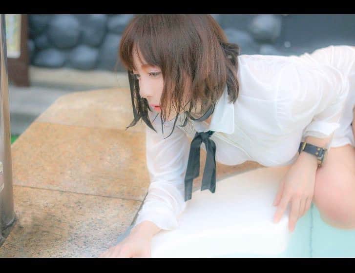 神崎りのあさんのインスタグラム写真 - (神崎りのあInstagram)「早く…あなたの元へ  #びしょ濡れ女子」9月9日 9時48分 - rinoa_kanzaki