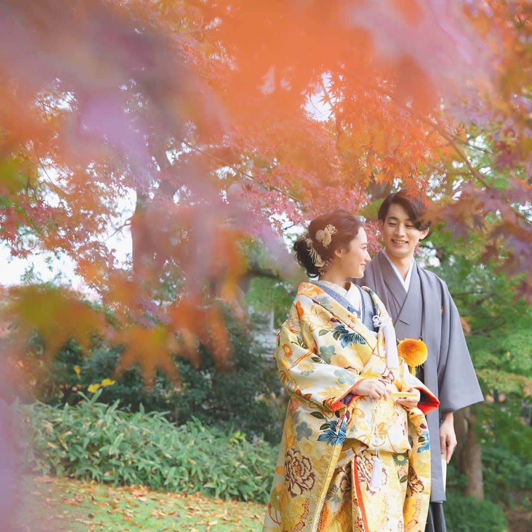 CLAIREのインスタグラム：「色付く季節がやってきます🍁vol.4 ・ @clairebridalstudio」