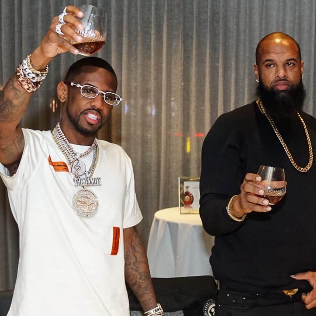 ファボラスのインスタグラム：「Happy 40th Boss Day to my partna @slimthug!! Always been 10 toes down & pulling up for H Town. 🤘🏾  Celebrate Life for em 🎈」
