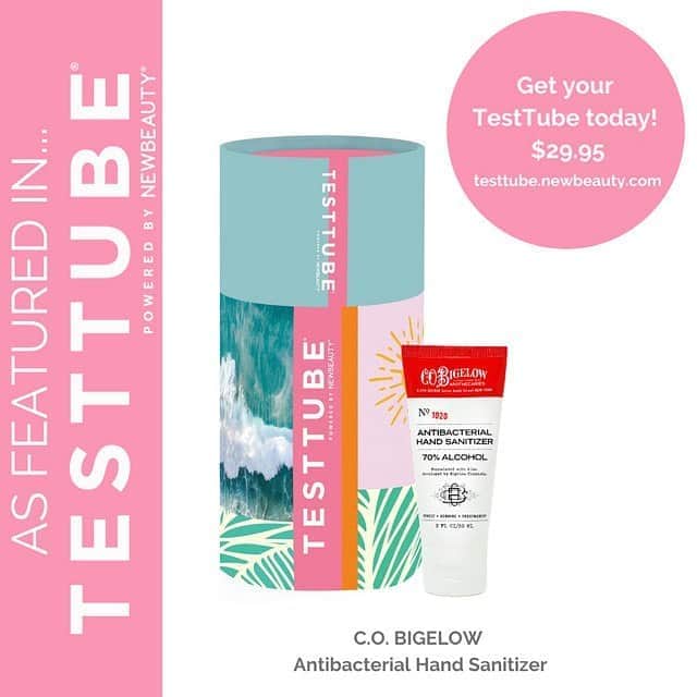 C.O. Bigelowさんのインスタグラム写真 - (C.O. BigelowInstagram)「Find our new Antibacterial Hand Sanitizer in @newbeauty's September TestTube!⁠ 👏 🎊  Get yours today for only $29.95 ($225 value)! Sign up at testtube.newbeauty.com 💝 ⁠⠀ ⁠⠀」9月10日 0時06分 - cobigelow