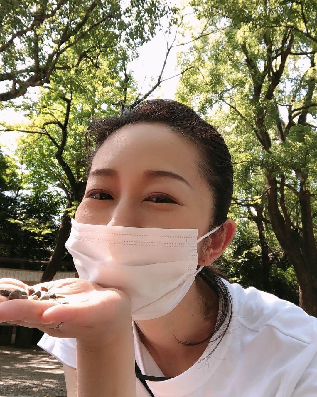 嶺恵斗さんのインスタグラム写真 - (嶺恵斗Instagram)「石遊び。 ・ 小石を永遠と私の掌にのせていく… のが楽しいみたい✨ 暑さと闘いながら母は頑張る💪  緑が綺麗で癒される❣️ 暑いけど幸せなひと時。 ・ #ある日の休日 #石遊びに夢中  #残暑お見舞い申し上げます  #子育ては体力勝負  #主婦日記#嶺恵斗 #happytime #lovely」9月9日 16時27分 - etsuko__7