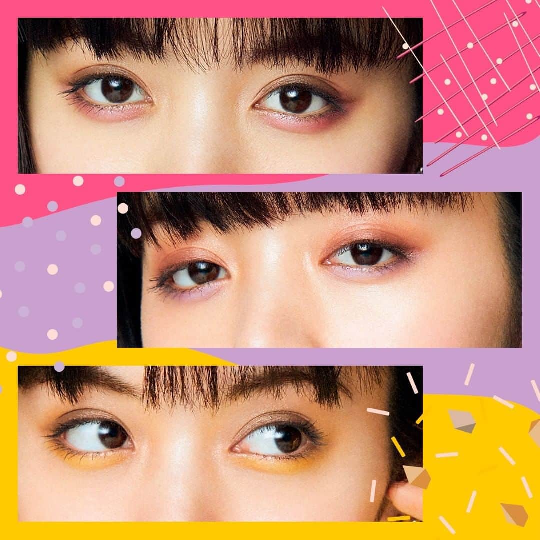 マキアージュのインスタグラム：「・⠀ もうGETした？⠀ 8月21日発売の #運命のブラウン アイシャドウ⠀ #ドラマティックスタイリングアイズ　限定「デコカラーパレット」⠀ ⠀ 瞳色になじむブラウンに、旬な透け感アクセントカラーをON！⠀ 下まぶたに入れることで、澄んだ彩りをプラスします。⠀ ⠀ BE302 ◆クランベリーカップケーキ◆⠀ カップケーキのようなナチュラルベージュに⠀ スイートなクランベリーソースをデコレーションしたカラー⠀ ⠀ BR601 ◆ブルーベリードーナツ◆⠀ ドーナツのような落ち着いたブラウンに⠀ ブルーベリーソースをデコレーションしてミステリアスさを加えたカラー⠀ ⠀ BR703 ◆パンプキンチョコスモア◆⠀ チョコスモアのように じっくりベイクドしたブラウンに⠀ パンプキンのようなレトロなイエローをデコレーションしたカラー⠀ ⠀ 瞳色研究から生まれたブラウンだから、⠀ 瞳にとけこむようになじんで目を自然に大きく。」