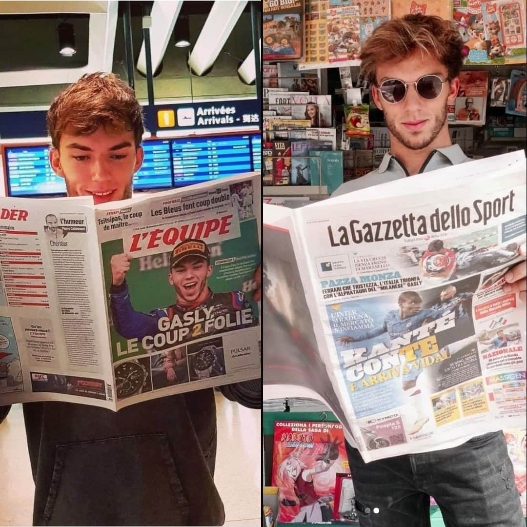 F1さんのインスタグラム写真 - (F1Instagram)「Ready to make some more headlines, Pierre? 😎 . Bring it on, @mugellocircuit 🇮🇹 🤝 .  📷 @teamgasly  . #F1 #Formula1 @pierregasly @alphataurif1 #PierreGasly」9月9日 18時27分 - f1