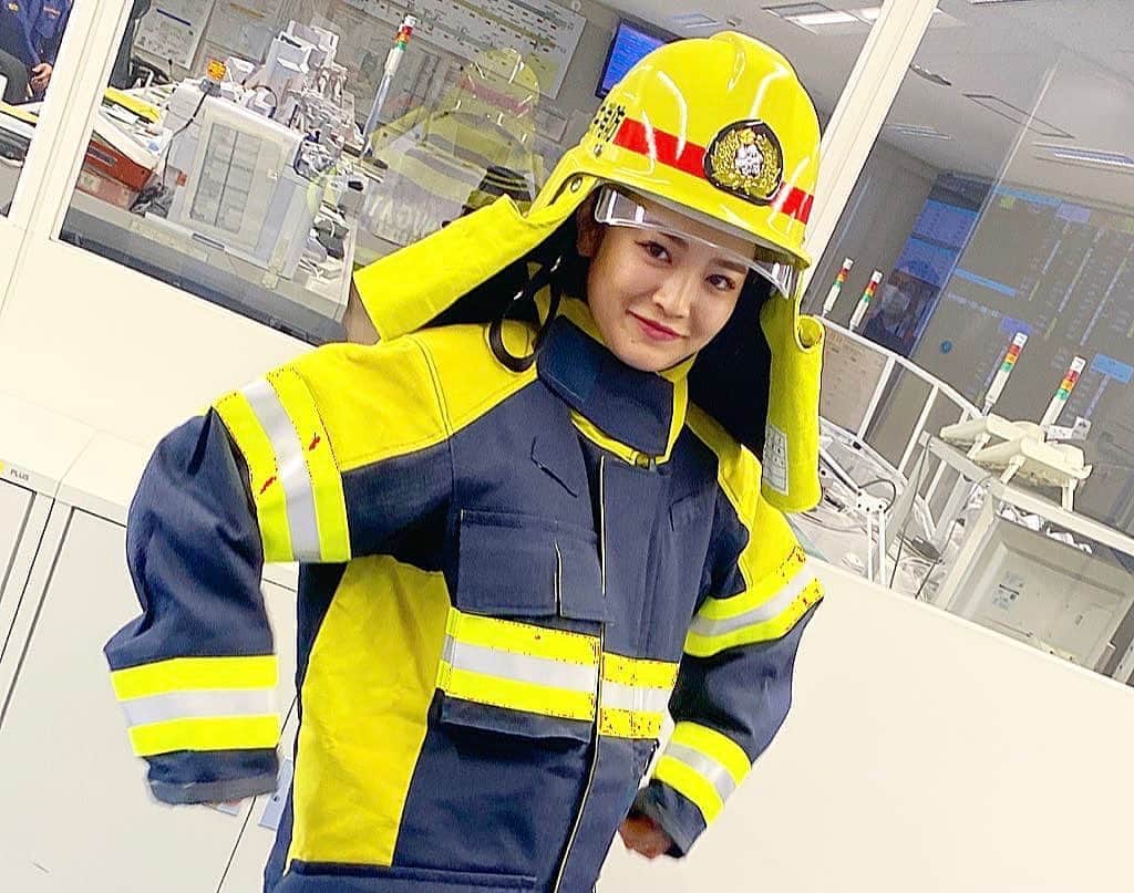 富久美玲のインスタグラム：「_ . 9月9日、今日は"救急の日"です🚒✨ . 愛知県春日井市の広報大使として今回 色々体験させて頂きました！詳しくは ストーリーのURLから是非CHECK！ .」