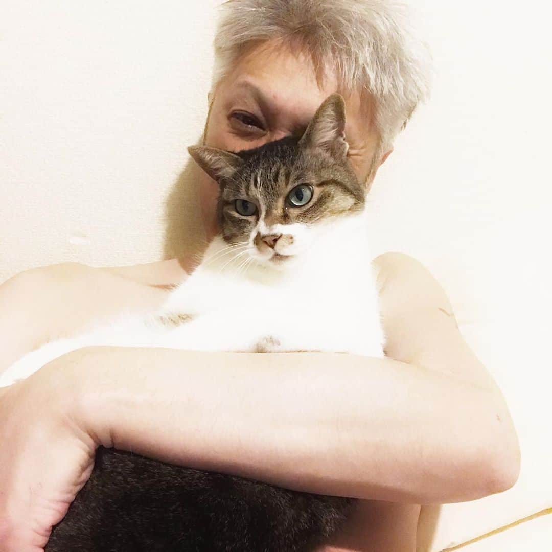 イマイアキノブのインスタグラム：「♛ 今までに一緒に暮らしたことのある人間以外の生き物達 トリ(カナリヤ メジロ インコ ハト etc.) イモリ カエル カメ カイコ ヒル ダンゴムシ カブトムシ クワガタムシ タマムシ タガメ ゲンゴロウ ドジョウ ヤドカリ ムカデ カミキリムシ コオロギ クツワムシ スズムシ ヘビ ハツカネズミ コウモリ イヌ ウサギ ザリガニ カメ サカナ(グッピー キンギョ etc.) 等々 それから ネコ  #imaiakinobu  #イマイアキノブ」