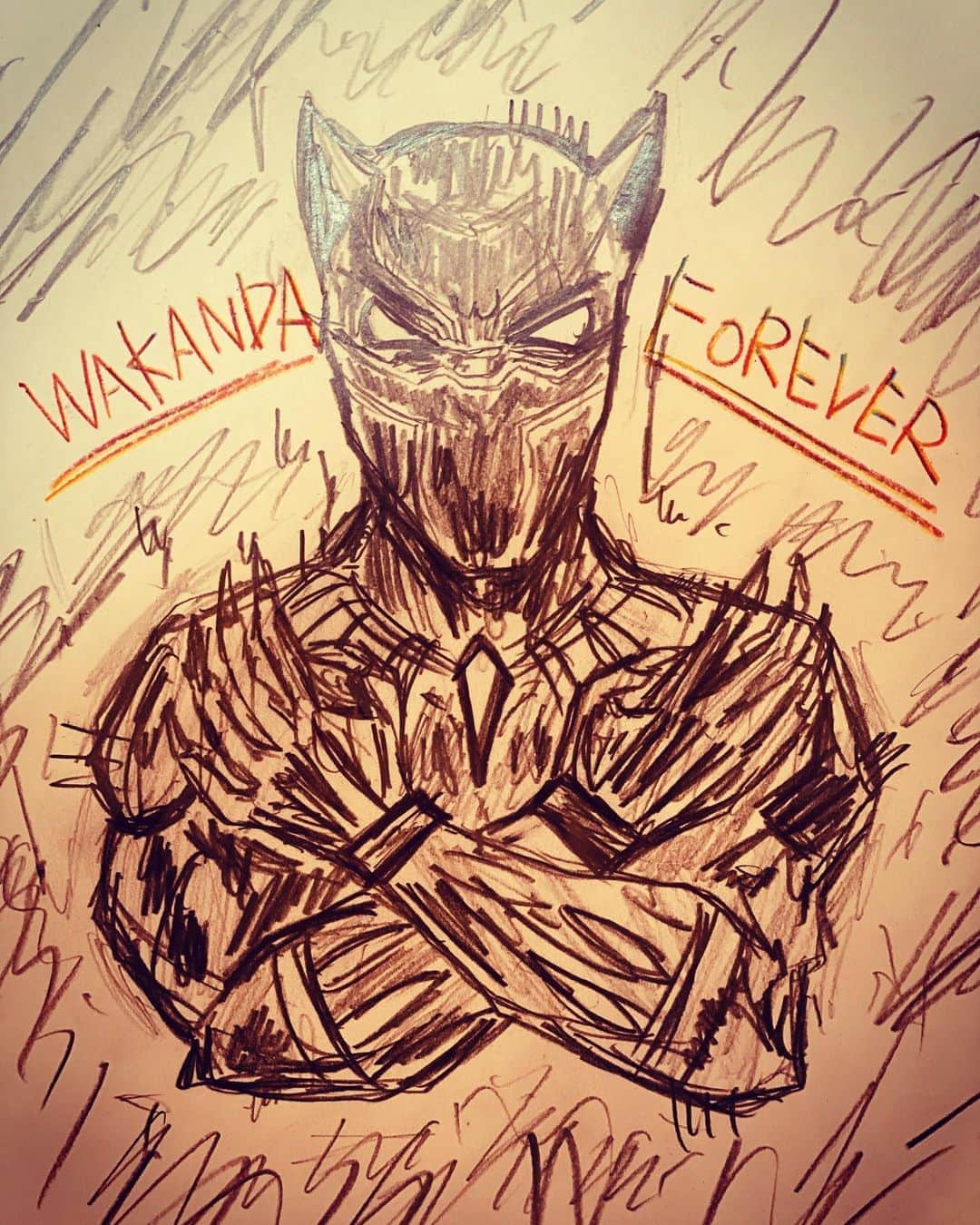 のインスタグラム：「#wakandaforever  #mocomichihayami」