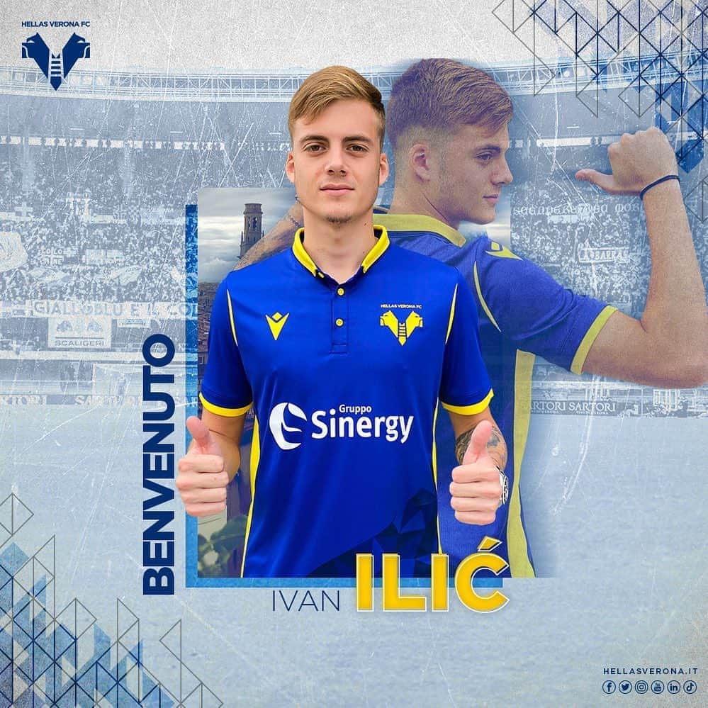 エラス・ヴェローナFCさんのインスタグラム写真 - (エラス・ヴェローナFCInstagram)「UFFICIALE 🔥🇷🇸   Dal @mancity arriva il centrocampista Ivan #Ilić. Benvenuto a Verona! 🟡🔵  #HVFC #WelcomeIvan」9月9日 21時00分 - hellasveronafc