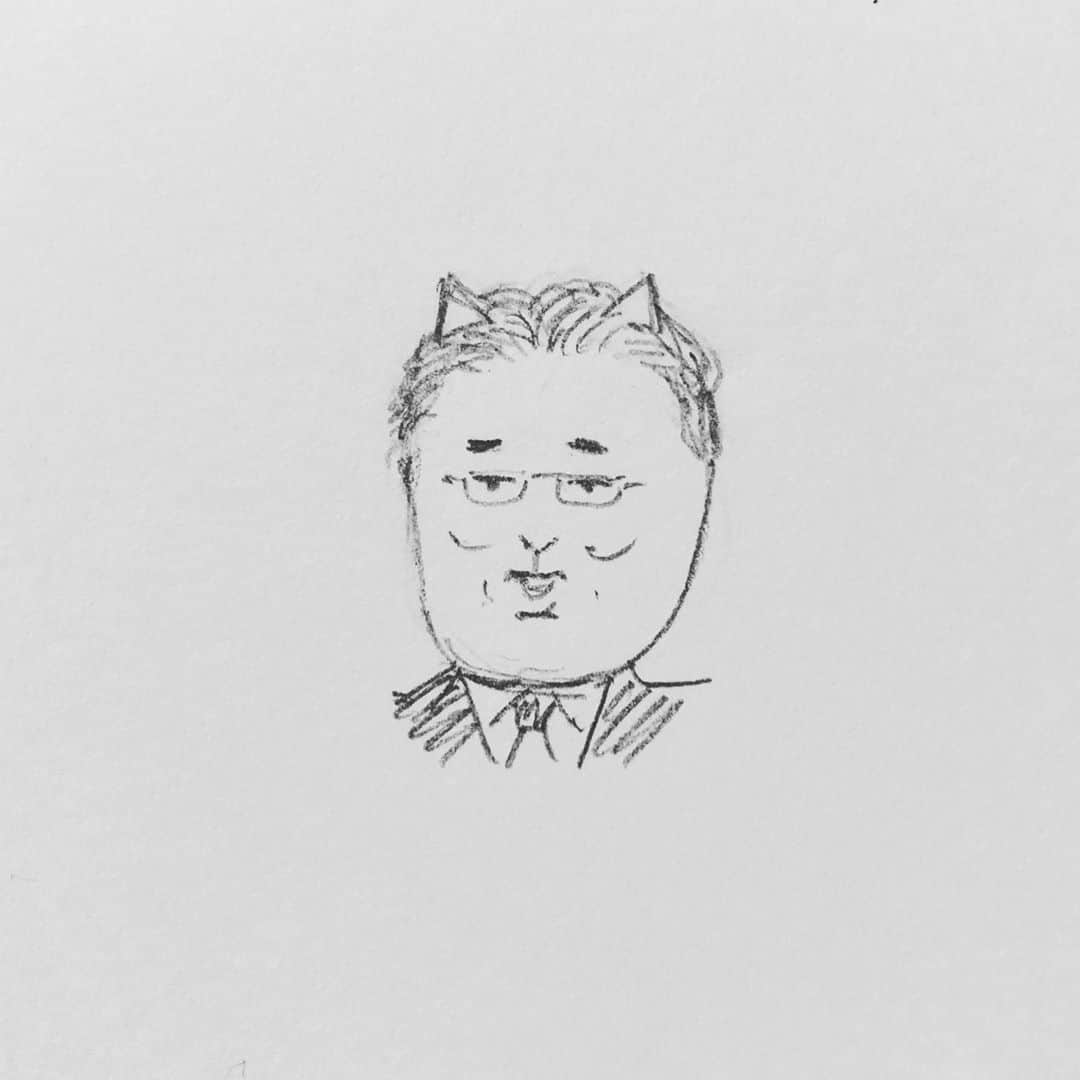 eskさんのインスタグラム写真 - (eskInstagram)「: 総裁選3候補 既に過去2人描いてるという奇跡、、！ こ、これは岸田氏も描かねばならぬ、、、だが、、、 絶対彼は猫にならない！( ；∀；) : …という葛藤の末、撃沈したソレが2枚目です_(┐「ε:)_誰 : : 見切れながらも石破氏にまとわりつく猫。 : #イラスト#イラストレーター#らくがき#おえかき#まんが#猫#ネコ#総裁選#候補者#石破茂#菅義偉#岸田文雄#勝手に猫化」9月9日 21時13分 - esk_illust
