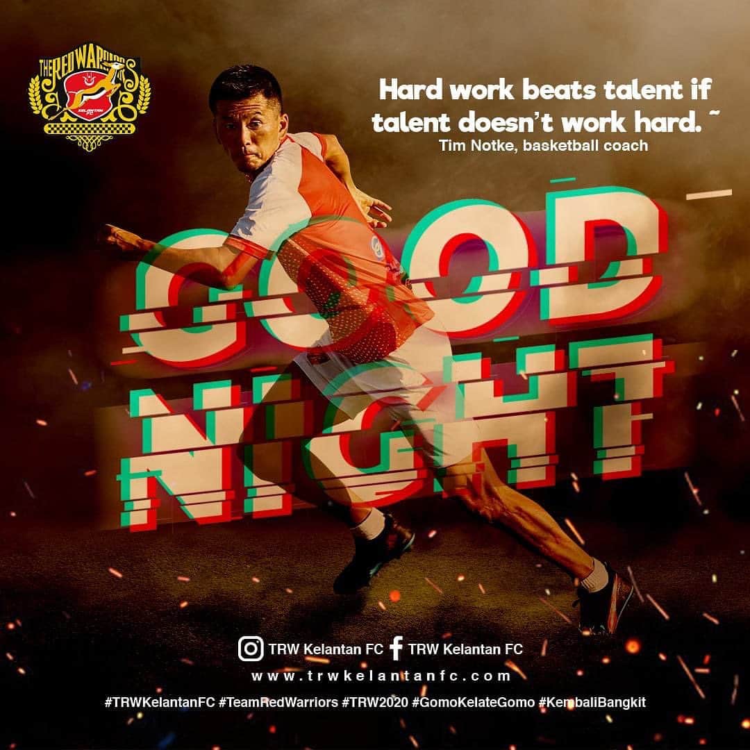 渡邉将基のインスタグラム：「Good night 🇲🇾🔴⚪️  #restart #kotabharu #kelantan #kelantanfa #kelantanfafans  #trwcc #mfl #football2020 #football #enjoyfootball #malaysia #malaysiafootball #enjoyfootball #goal #kelantanfc」