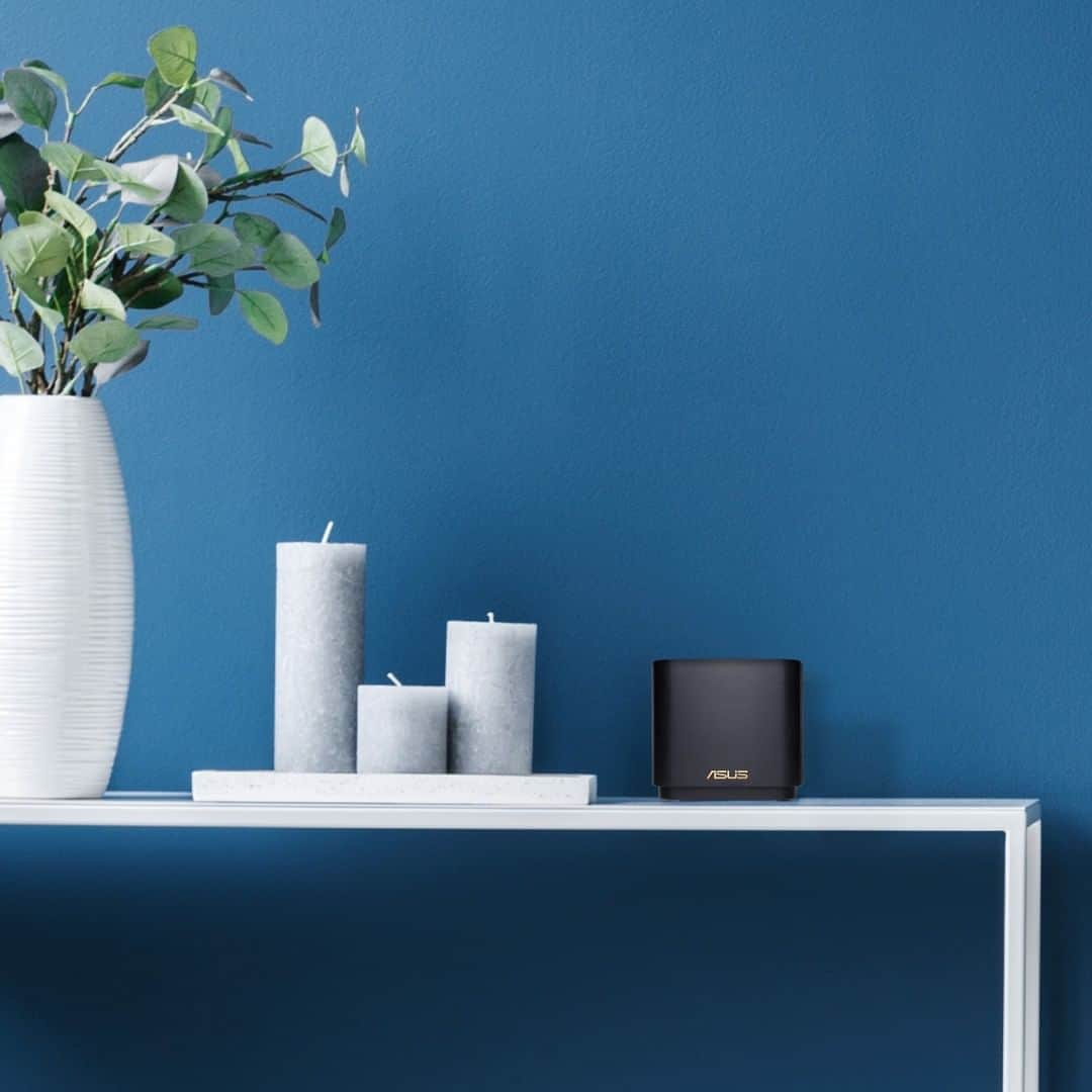 ASUSさんのインスタグラム写真 - (ASUSInstagram)「Small in size, yet strong as an engine. #ZenWiFi AX Mini system give you a superfast, reliable and secure WiFi connection inside or outside your home! Available in charcoal or white to suit any décor.」9月9日 22時00分 - asus