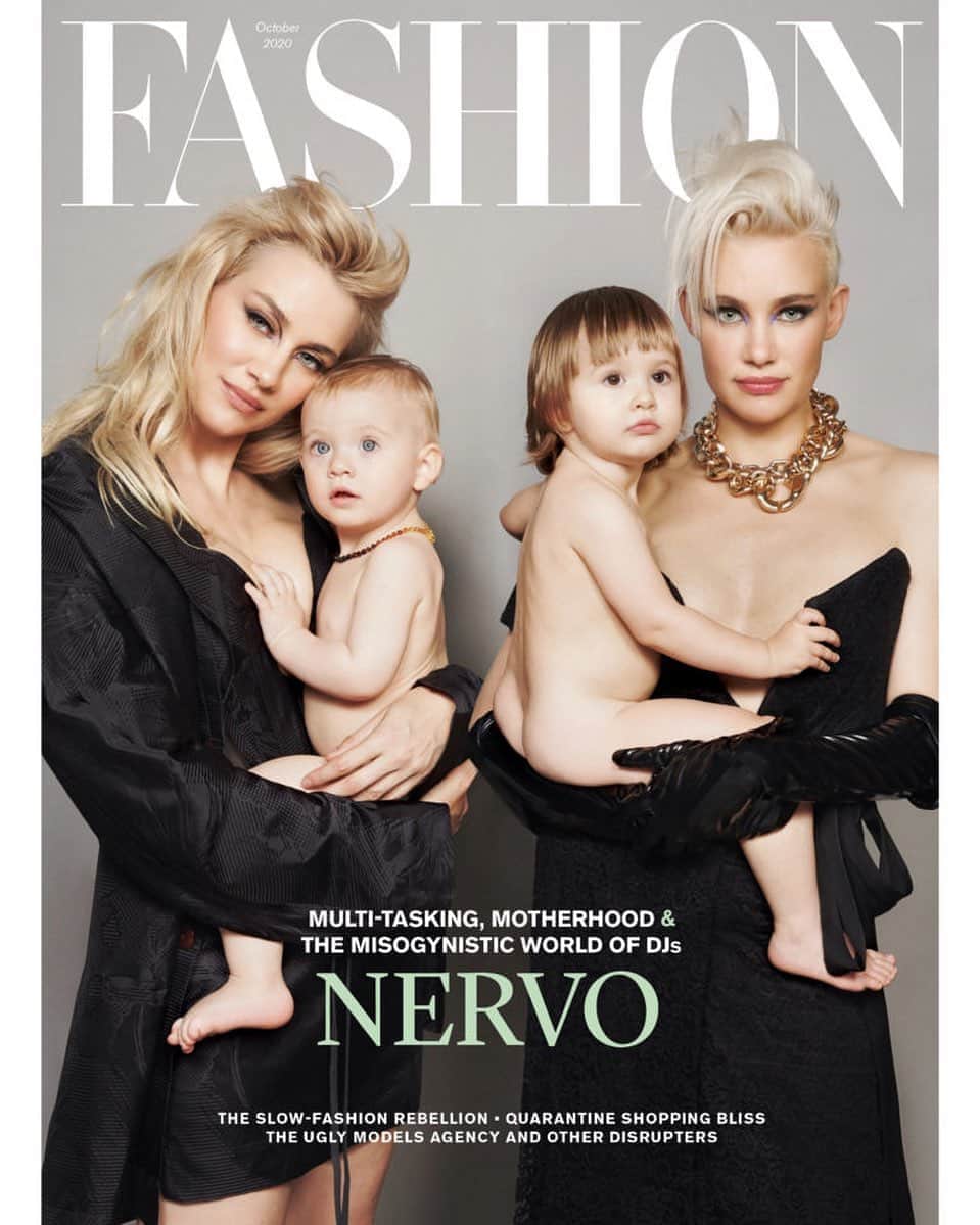 NERVOさんのインスタグラム写真 - (NERVOInstagram)「Our babies’ first ever cover‼️‼️👼👼✨✨ The bubs were running around (half naked) the entire day (bc it was 30+ degrees and a Sunday) and at the last minute we grabbed them and asked for a pic to send to our family and....voila...#strikeapose #covershot 📸📸💫💥 thank you @fashioncanada for having us!!! #covergirls #coverbabies #workingmums #singlemum #womenempowerment #rideordie #truelove #motherhood #motherdaughter PS. We will be occupying a spot on your local magazine racks after 9/10! Tag us in your posts if you see us guys!!」9月10日 1時16分 - nervomusic