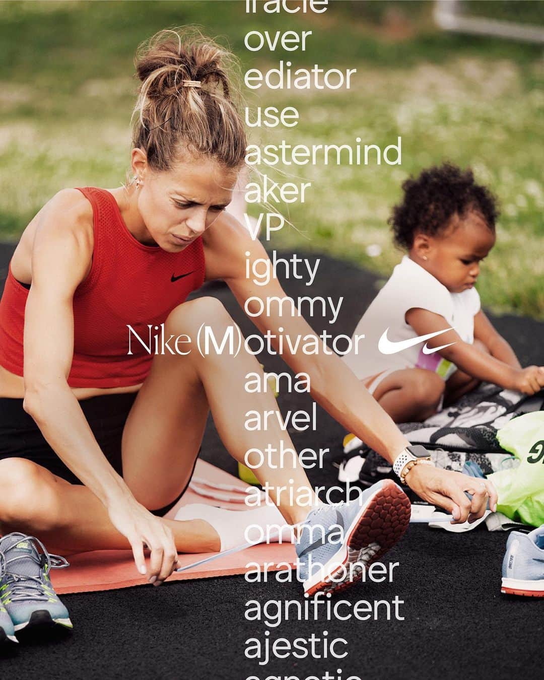 メリッサ・ビショップのインスタグラム：「Being a Mother is something you can’t put into words. As an athlete I didn’t know how these two worlds would mesh together; yet now, it somehow seems they belong together. It has changed who I am as a person and as an athlete. I’m a stronger woman because of this.  ⠀⠀⠀⠀⠀⠀⠀⠀⠀⠀⠀⠀ Today I can proudly say I’m a (M)otivator, (M)ama, and a (M)arvel. I’m more than happy that @nikewomen is supporting Mothers all around the world. #NikeM」
