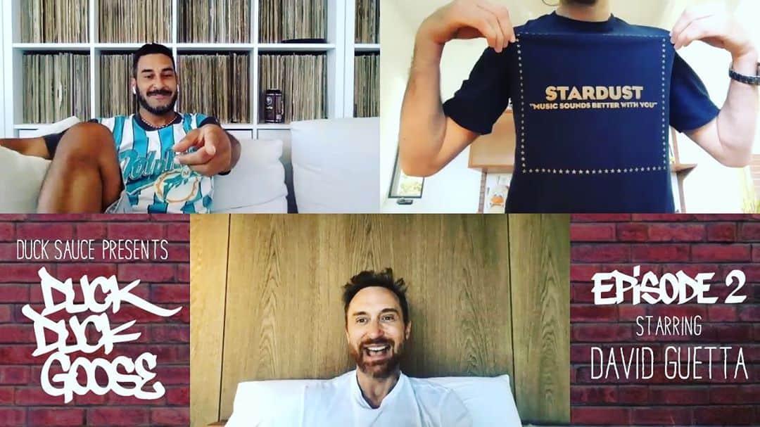 アーマンド・ヴァン・ヘルデンのインスタグラム：「Episode 2 of Duck Duck Goose is out now on YouTube with Mr. David Guetta! Link in bio. @davidguetta @atrak」