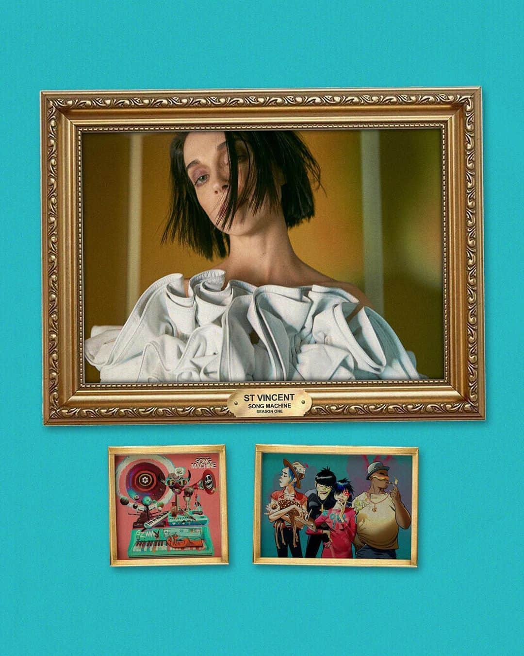 Gorillazさんのインスタグラム写真 - (GorillazInstagram)「Song Machine  Season One  ✨STRANGE TIMEZ✨ Chalk Tablet Towers ft. @st_vincent  Out October 23 Pre-order now 👉 gorillaz.com」9月10日 2時49分 - gorillaz