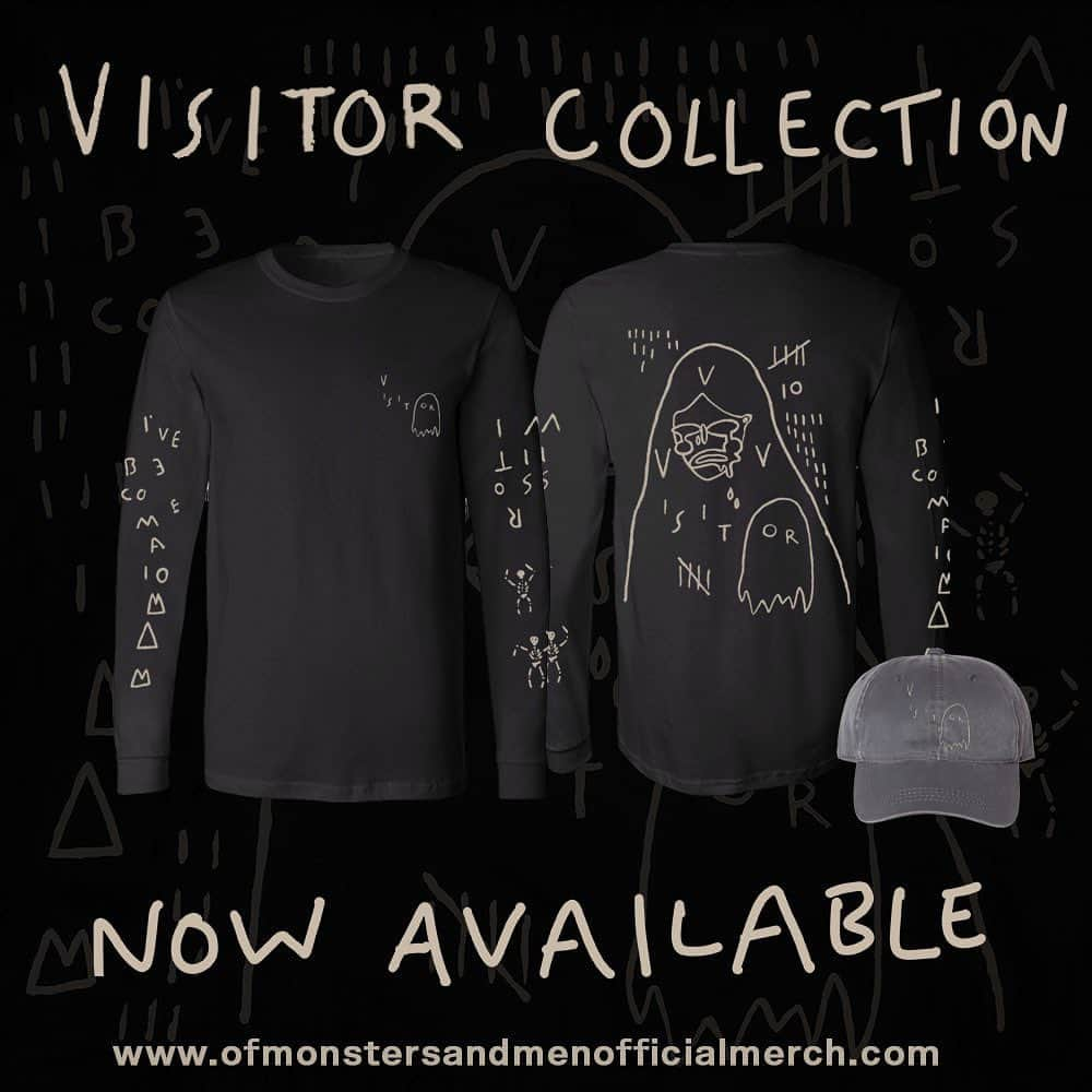 Of Monsters and Menさんのインスタグラム写真 - (Of Monsters and MenInstagram)「new ‘Visitor’ merch!! 👻👻👻  Link in story」9月10日 3時00分 - ofmonstersandmen