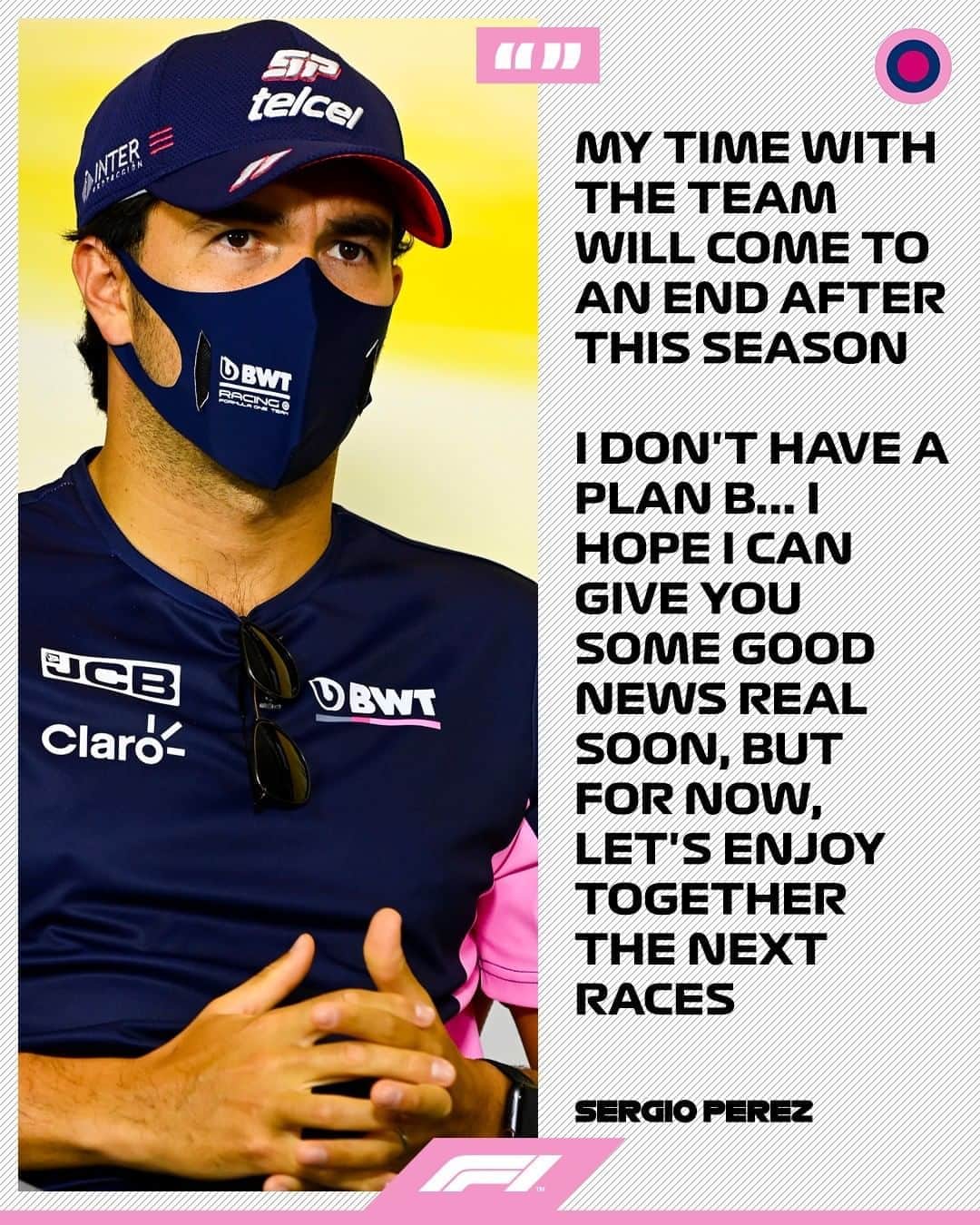 F1さんのインスタグラム写真 - (F1Instagram)「Sergio Perez has announced he will leave Racing Point at the end of the 2020 season. More on F1.com  #F1 #Formula1 #SergioPerez #RacingPoint」9月10日 4時12分 - f1