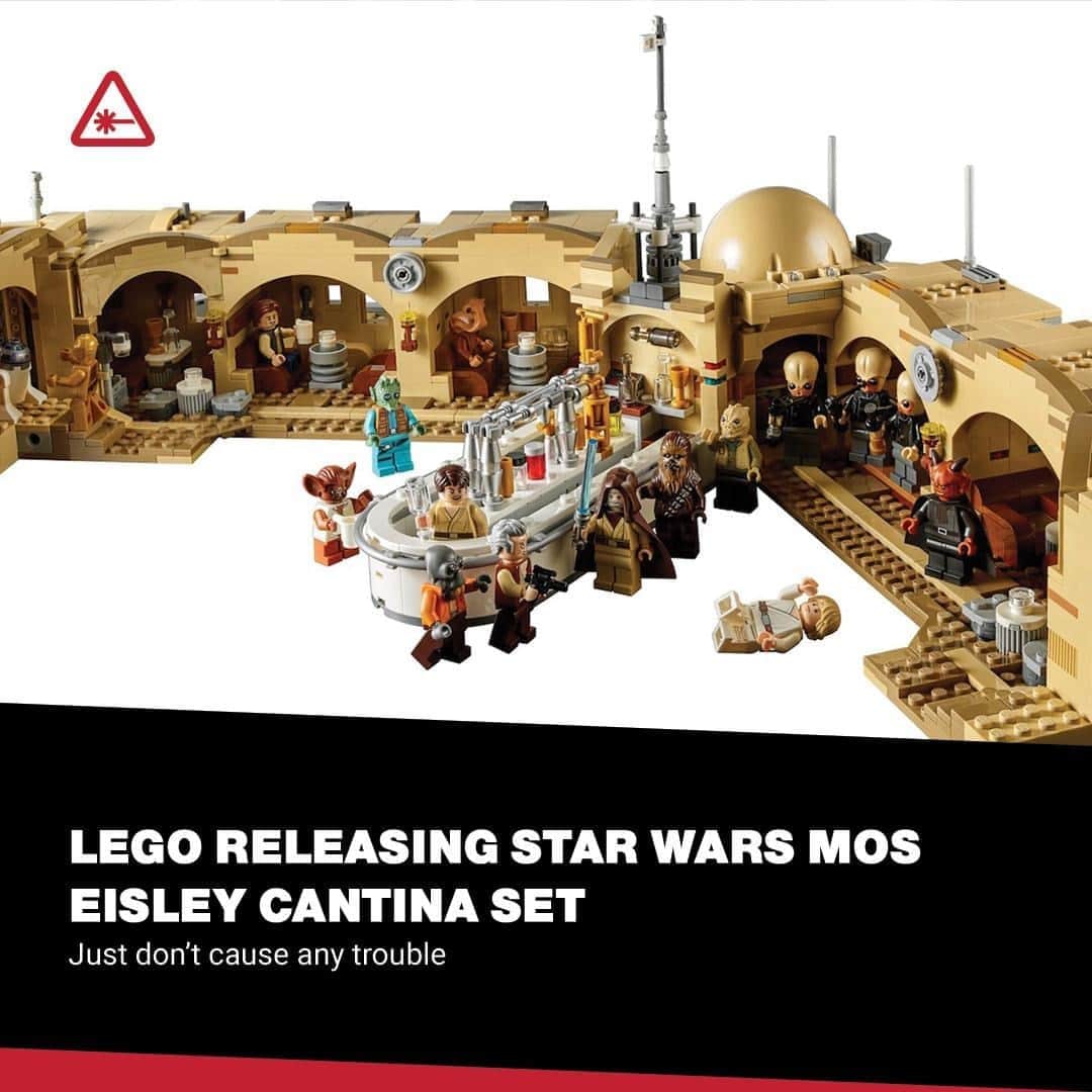 クリス・ハードウィックさんのインスタグラム写真 - (クリス・ハードウィックInstagram)「LEGO’s new 3187-piece Mos Eisley Cantina set is a giant celebration of that monumentally important Star Wars locale.⁠ link in bio」9月10日 5時01分 - nerdist