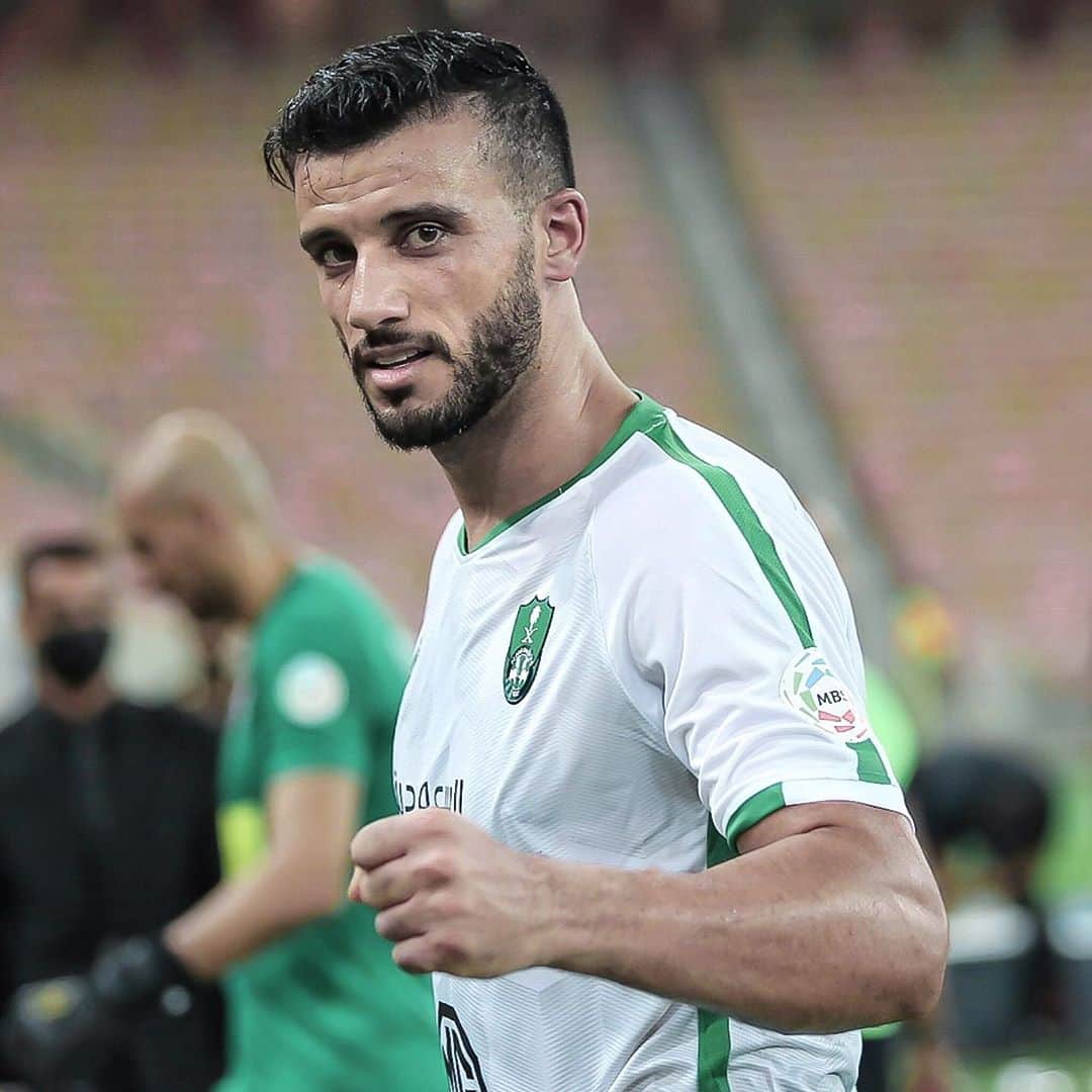 オマル・アッ＝ソーマのインスタグラム：「الحمد لله ع الفوز والف مبروك لجماهيرنا 💚」