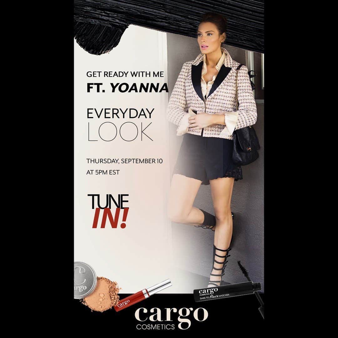 アンナ・ハウスのインスタグラム：「Get ready with me TOMORROW (9/10) at 5pm EST on @cargocosmetics live! I'll be using my favorite Cargo Cosmetics products to show you my everyday look that ANYONE can replicate! Comment down below if you have any questions for me and the makeup products I'm going to be using! See you soon! ❤️」