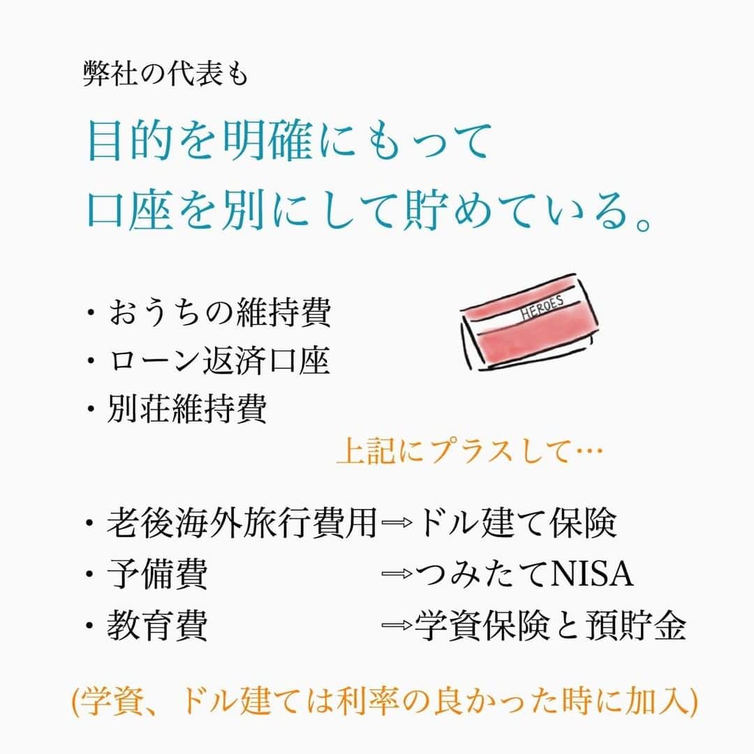 家計診断士さんのインスタグラム写真 - (家計診断士Instagram)「【#FPのお金が貯まる習慣】  「実践しているお金が貯まる習慣教えてください」  スタッフ1人1人に聞いていきたいと思います❁  今回は、代表Hiro編。  スタッフに聞いていくうちに だんだん共通点がわかってきました。  ・夢や目標が明確 ・家計簿をつけていない ・予算をきちんと組んでいる ・目的別に貯金！ ・行動力がある！ ・お金がないという経験をしたことがある  みなさんのお金が貯まる習慣、心掛けていることは何ですか？ 教えてください☺  ▼▼家計について書いてます▼▼﻿ #家計診断士_かけい ﻿ ・﻿ ・﻿ ☞HPに家計に役立つblog更新中﻿ インスタTOPのプロフィールよりどうぞ❁﻿ @kakeishindanshi_official﻿ ・﻿ ・﻿ #お金が貯まる習慣﻿ #家計を整える﻿ #家計の整理整頓﻿ #お金﻿ #貯金のしくみ﻿ #先取り貯金﻿ #積み立て﻿ #やりくり﻿ #節約﻿ #夢を叶える﻿ #足るを知る﻿ #優先順位を決める﻿ #固定費見直し﻿ #家計の予算組み﻿ #家計管理﻿ #家計簿頑張る﻿ #積立貯金﻿ #家計簿﻿ #家計見直し﻿ #ズボラ家計﻿ #ズボラ収納」9月10日 7時00分 - kakeishindanshi_official