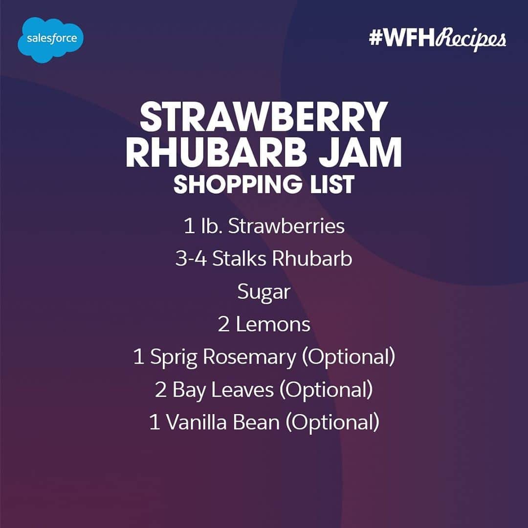 Salesforce さんのインスタグラム写真 - (Salesforce Instagram)「Have a surplus of summer strawberries? 🍓 Give them new life and whip up a jar of homemade Strawberry Jam.   🍓Add to toast, biscuits, cookies, or enjoy a spoonful out of the jar. 🥄  Send us photos of your Strawberry Jam with #WFHRecipes.」9月10日 7時41分 - salesforce