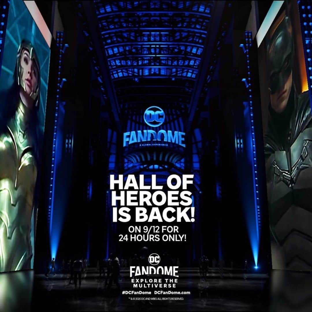 スーサイド・スクワッドのインスタグラム：「Repost @dccomics: Didn’t get enough of Hall of Heroes? Suit up for an encore VOD presentation of the epic #DCFanDome: Hall of Heroes on-demand at DCFanDome.com on September 12 for 24-hours only. 🎉 All fans welcome! Link in bio.」