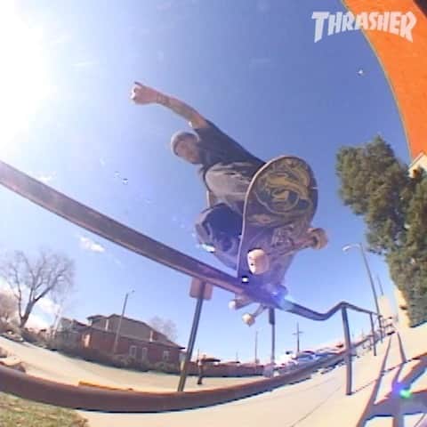 スラッシャーのインスタグラム：「🏔 @trevorctheriault doing damage for @303boards 💪🏾 Part playing on ThrasherMagazine.com 📡」
